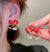 PRINCESS WESTERN STYLISH BEAUTIFUL RED ROSE STUD EARRINGS