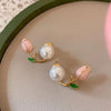 Tulip Flower Earwrap Earrings- can be worn in multiple ways