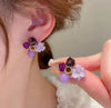 Trendy Floral Stud Earrings