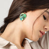 Leaf Shaped Studs Earrings