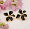 Women Contemporary Petals Charm Studs Earrings