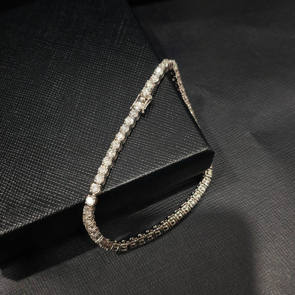 Anti-Tarnish Classic Silver Tennis Bracelet