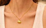 Anti-Tarnish Gold-Plated Seashell Pendant Necklace