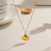 Anti-Tarnish Gold-Plated Seashell Pendant Necklace