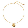 Anti-Tarnish Gold-Plated Seashell Pendant Necklace