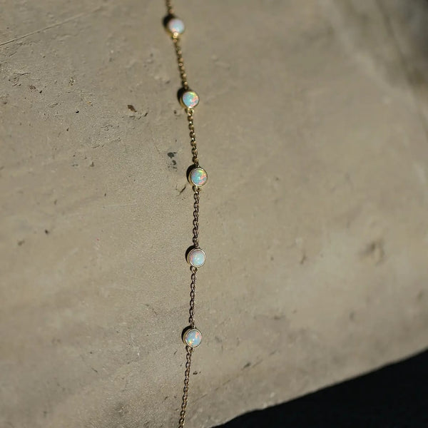 Anti-Tarnish Opal Glow Gold-Plated Bracelet
