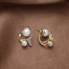 Fish Tail Korean Earrings For Women&Girls. Cubic Zirconia Alloy Stud Earring