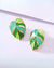 Leaf Shaped Studs Earrings