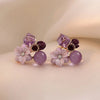 Trendy Floral Stud Earrings