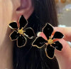Women Contemporary Petals Charm Studs Earrings