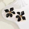 Women Contemporary Petals Charm Studs Earrings