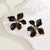 Women Contemporary Petals Charm Studs Earrings