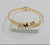 Anti-Tarnish Gold-Plated Butterfly Bangle