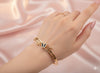Anti-Tarnish Gold-Plated Butterfly Bangle