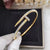 Women Enamelled Gold-Plated Anti Tarnish Nail Kada Bracelet