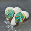 Leaf Shaped Studs Earrings